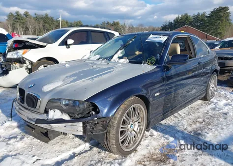 2002 BMW 325Ci z USA, uszkodzony, nr VIN WBABN334X2JW52807